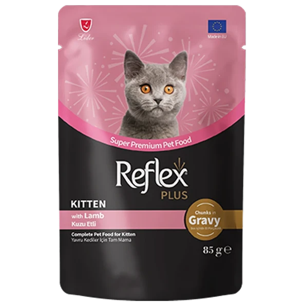 Reflex Plus Sos İçinde Parça Kuzu Etli Yru Kedi Konservesi 85gr ürün görseli 1