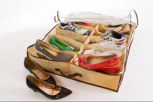 Ayakkabı Saklama Çantası 12 Bölmeli Shoes Under ürün görseli 1