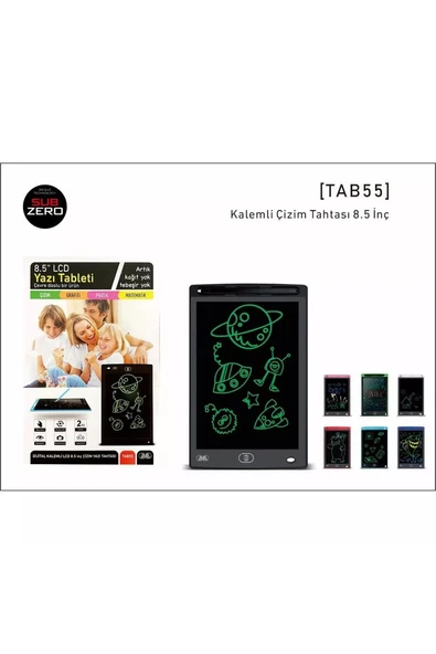LCD Grafik Tablet Çocuk Çizim Tahtası 8.5 inch ( 22 cm ) Djital Karalama Tableti Yüksek Kalite ürün görseli 1