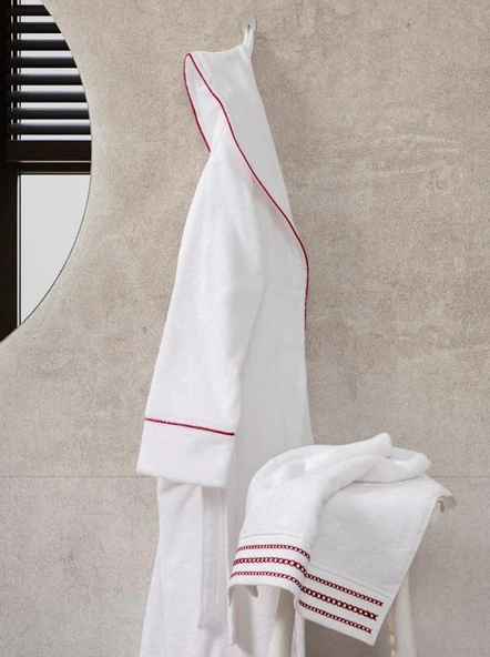 Classic Bornoz Seti Helya L-XL Uni - Resim 2