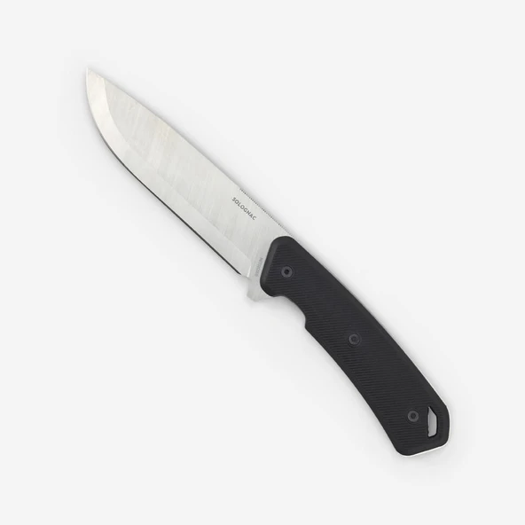 SOLOGNAC Sabit Avcı Bıçağı - Siyah - Paslanmaz Çelik - Sika 130 FR Grip ürün görseli 1