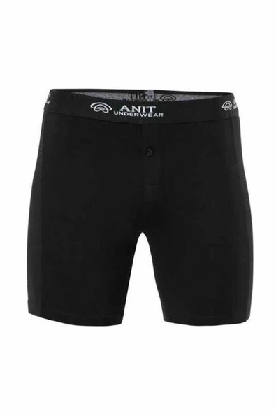 Likralı Uzun Erkek Boxer Siyah - 1114A ürün görseli 1