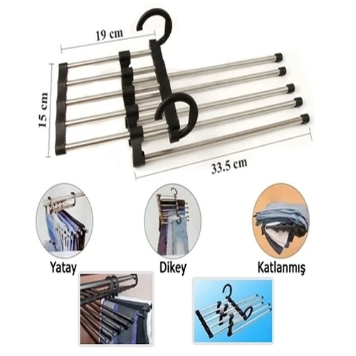 Magic Hanger 5in1 Pantolon Askısı - Resim 3