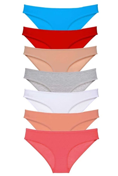 7 adet Süper Eko Set Likralı Kadın Slip Külot Set 5 ürün görseli 1