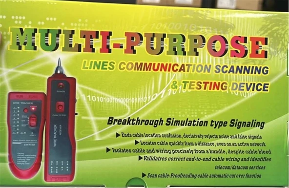 Teldata TLD-KTC Kablo Bulucu Tester Network Bili Bili RJ11 RJ45 ürün görseli 1