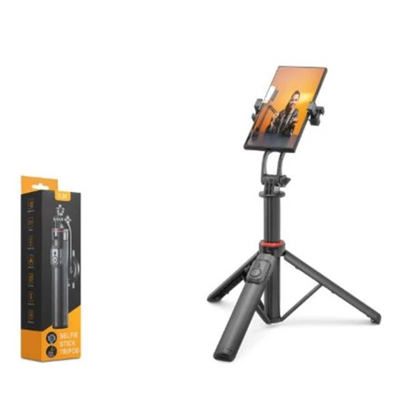 NODAR ND1047 Telefon Tripodu ve Selfie Çubuğu Seti Manyetik Bluetooth Kumandalı 130 cm - Siyah ürün görseli 1