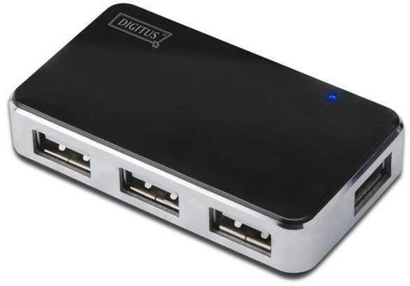Digitus DA-70220 4 PORT 2.0 SİYAH USB ÇOKLAYICI ürün görseli 1