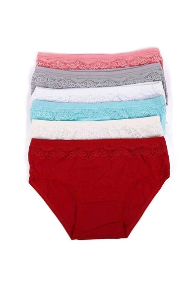 6 adet Kız Çocuk Dantelli Kız Bikini 408 ürün görseli 1