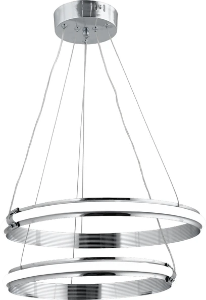 MORENA MODERN KROM LED SARKIT AVİZE,3 RENK YANABİLEN MODERN AVİZE,SALON LED AVİZE ürün görseli 1