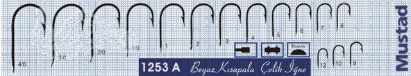Mustad Olta İğnesi 1253A 100lü - Resim 2