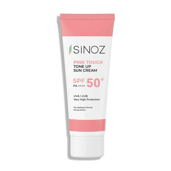 Sinoz SPF50+ Pink Touch Ton Eşitleyici Pembe Yüz Güneş Kremi PA++++ 50 ML ürün görseli 1