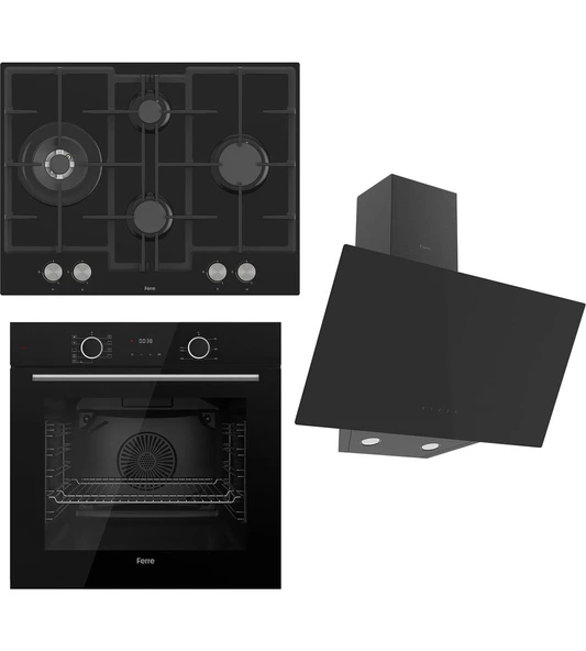 Fryart Serisi Airfry Pişirme Siyah Set (ED075 + XE63CS +D077 ) ürün görseli 1