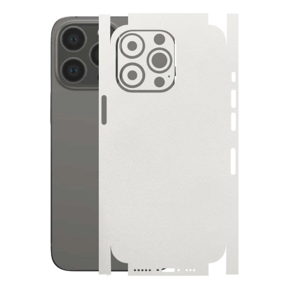Kapps Iphone 13 Pro ile Uyumlu Bumper Serisi Premium Kaplama 360  Beyaz ürün görseli 1