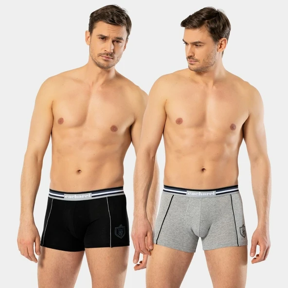 Cacharel Erkek 2'li Baskili Boxer 1323/Siyah-Gri ürün görseli 1