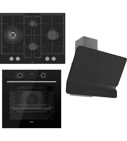 Fryart Serisi Airfry Pişirme Siyah Set (ED075 + XE63CS +D080 ) ürün görseli 1