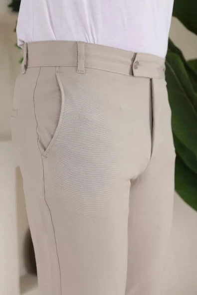 Erkek Slim Fit Dilli Kumaş Pantolon - Resim 6