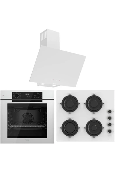 FryArt Artline QEP63CB - CS206-FA - D078-SA 7 Prog. Dijital Turbo Ank. Set - Beyaz ürün görseli 1