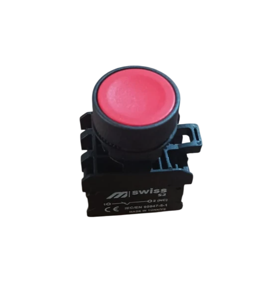STOP YAZILI BUTON NK 22MM ürün görseli 1