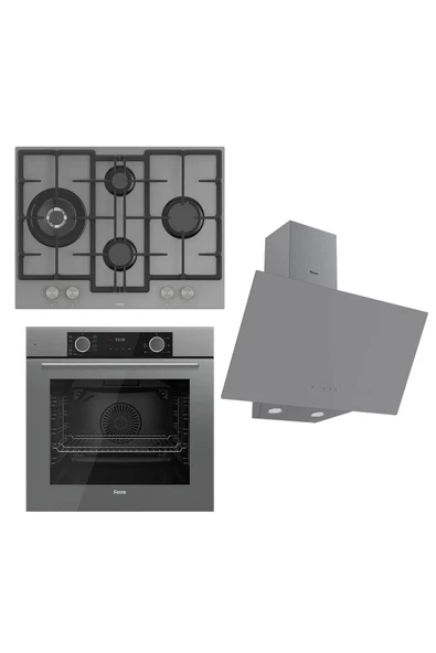 Fryart Serisi Airfry Pişirme Gri Set (ed078 + Xe63cpr +d079 ) ürün görseli 1