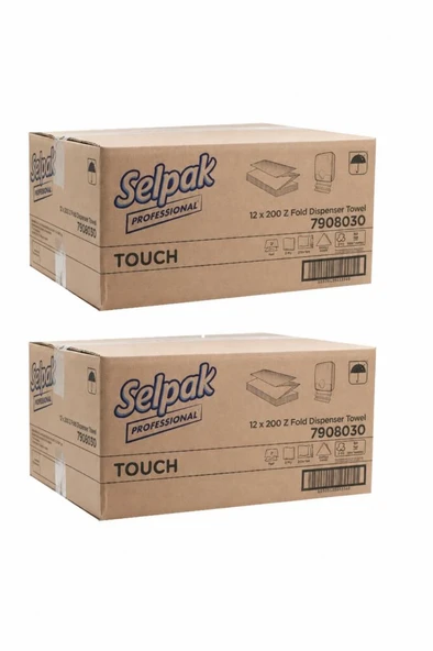 Selpak Professional Touch Z Katlama Dispenser Havlu 200x24 2 Koli ürün görseli 1
