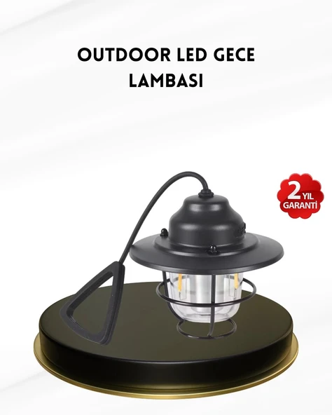 Taşınabilir Retro Çam Konisi Kamp Lambası Gece Işığı Su Geçirmez ürün görseli 1