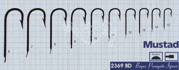 Mustad Olta İğnesi 2369BD 100lü - Resim 2