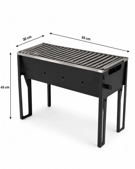 MAND Ayaklı Mangal & Barbekü - 55x30 cm (Yükseklik 45 cm) ürün görseli 1