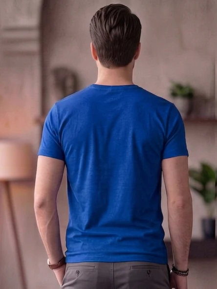Bisiklet Yaka Basic Tişört (SlimFit) - Resim 3