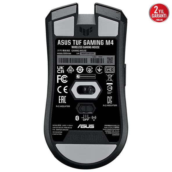 ASUS TUF GAMING M4 WIRELESS 12000-DPI OYUNCU MOUSE - Resim 2
