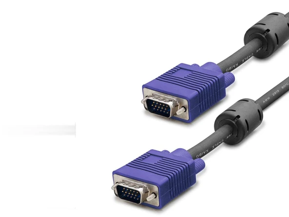 Vga Kablo Od 7.3 Mm 3 M Siyah Mavi HDX7783 ürün görseli 1