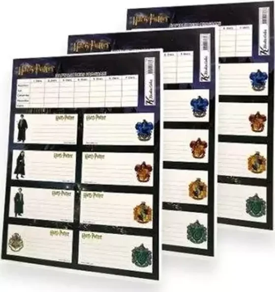 Keskin Color Ders Programlı Etiket Harry Potter 3 Lü ürün görseli 1