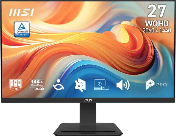 MSI 27 PRO MP273Q E14 2560x1440 (WQHD) 16:9 FLAT IPS 144HZ 1MS (MPRT) ADAPTIVE-SYNC MONITOR ürün görseli 1