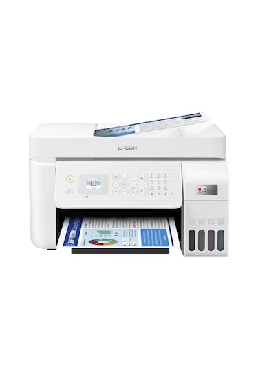 Epson EcoTank L5296 Wi-Fi + Tarayıcı + Fotokopi + Faks Renkli Çok Fonksiyonlu Tanklı Mürekkep Püskürtmeli Yazıcı Outlet/Teşhir ürün görseli 1