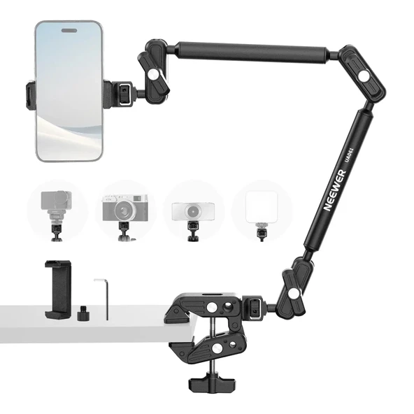 NEEWER UA061 55cm Profesyonel Masaüstü Kol Standı ürün görseli 1