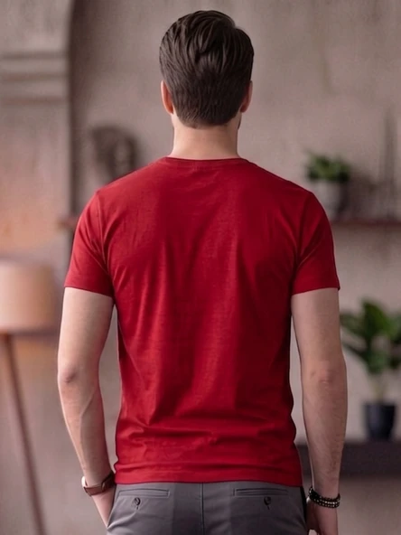 Bisiklet Yaka Basic Tişört (SlimFit) - Resim 2