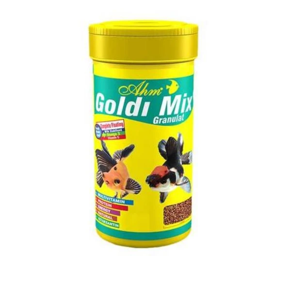 Ahm Goldi Mix Granulat Japon Balığı Yemi 100 Ml ürün görseli 1