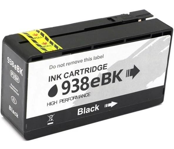 HP 938e-4S6Y2PE (Pro 9110/Pro 9117/Pro 9120/Pro 9122/Pro 9125/Pro 9730/Pro 9132/Pro 9135/Pro 9720/Pro 9730) Uyumlu Siyah Kartuşu ürün görseli 1