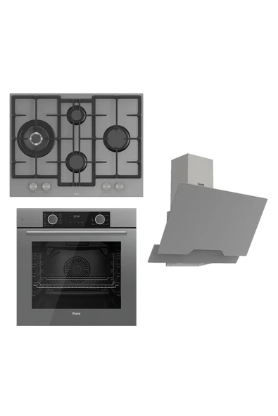 Fryart Serisi Airfry Pişirme Gri Set (ed078 + Xe63cpr +d065 ) ürün görseli 1