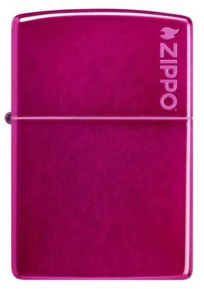 Zippo Candy Raspberry Matte Logo Dizayn Çakmak - Resim 2
