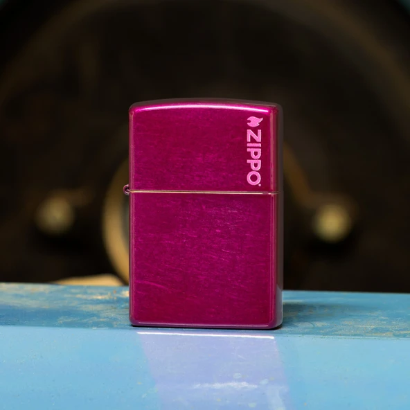 Zippo Candy Raspberry Matte Logo Dizayn Çakmak - Resim 7