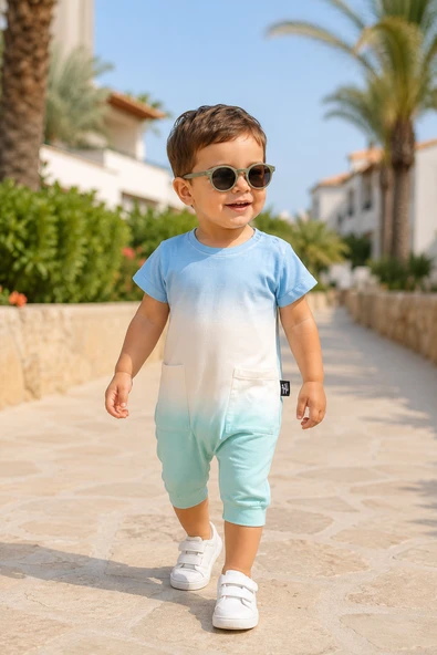 Unisex Renkli Bebek Yazlık Mevsimlik Tulum 20321 ürün görseli 1
