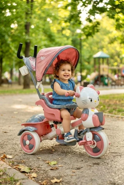 Baby Hope Katlanabilir Üç Tekerlekli Bisiklet Tenteli ve Emniyet Kemerli Çocuk Bisikleti ürün görseli 1