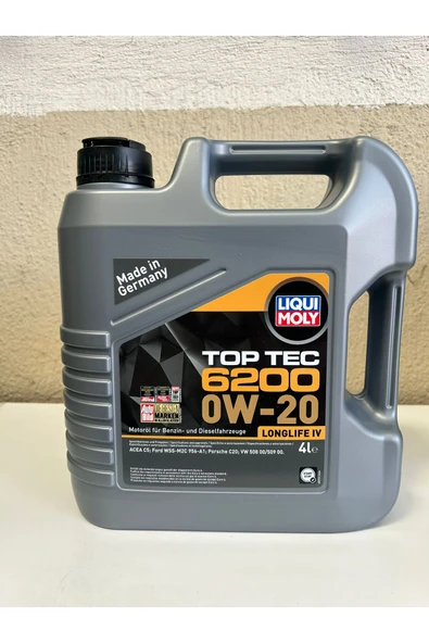 Liqui Moly 0W20 Motor Yağı Top Tec 6200 4 Litre (20788) ürün görseli 1