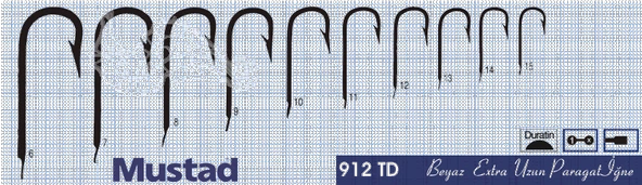 Mustad Olta İğnesi 912TD 100lü - Resim 2