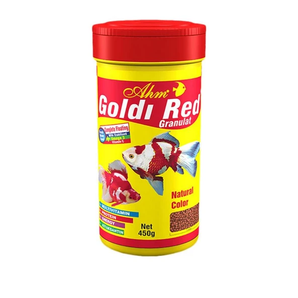 Ahm Goldi Red Granulat Balık yemi 100 Ml ürün görseli 1