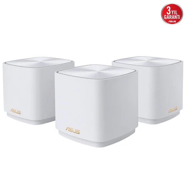 ASUS XD5 (W-3-PK) AX3000 Dual Band Mesh Router 3-lü paket Beyaz ürün görseli 1