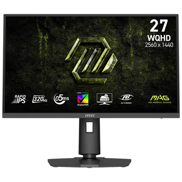 MSI 27" RAPID IPS MAG 274QPF X32 0.5MS 320HZ HDMI-DP Gaming Monitör 2560x1440 ürün görseli 1