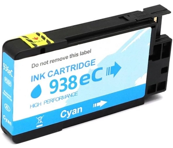HP 938e-4S6X9PE (Pro 9110/Pro 9117/Pro 9120/Pro 9122/Pro 9125/Pro 9730/Pro 9132/Pro 9135/Pro 9720/Pro 9730) Uyumlu Mavi Kartuşu ürün görseli 1