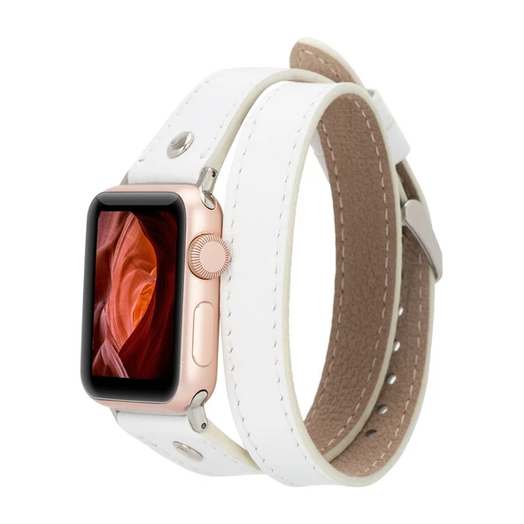 Apple Watch Uyumlu Deri Kordon 42-44-45mm Slim DTST F3 ürün görseli 1