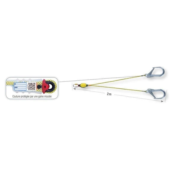 BEAL LONGE DYNAPRO AIR V HOOK XL 200 - Resim 3